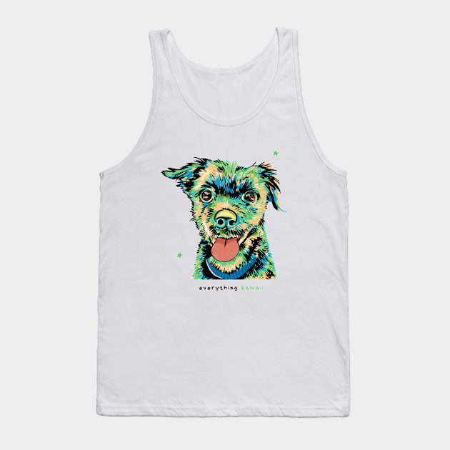 Kawaii Dog (Feat. Cloud Tolson), Dark Text Tank Top by RJ Tolson's Merch Store